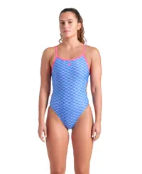 Costum de baie întreg pentru femei Arena Monogram Challenge Back