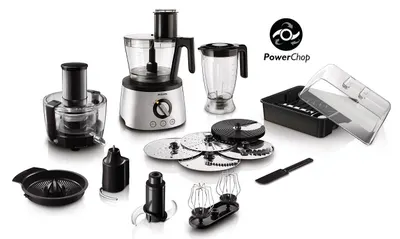 Robot de bucătărie Philips - HR7778/00, 1300W, 12 vitezi, 3.4 l, argintiu