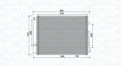 Radiator AC condensator cu uscator potrivit KIA SOUL I 1.6 1.6D 02.09-12.14