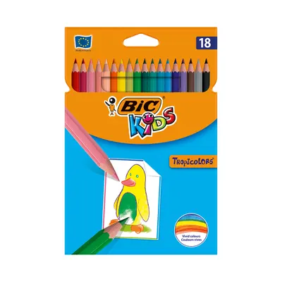 Set creioane colorate Tropicolors Bic, P18