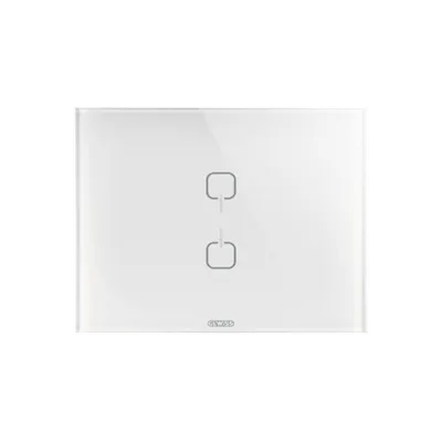 ICE TOUCH Placa KNX - sticla - 2 simboluri - ALB - CHORUS
