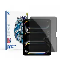 Folie de protectie Ecran Privacy Lito Classic pentru Apple iPad Air 13 (2026) / Pro 13 (2025), Sticla Securizata, Full Glue, 2.5D