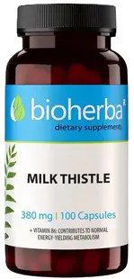 Milk Thistle, 380 mg, 100 capsule, Bioherba