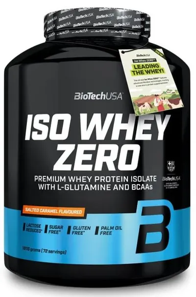 Iso Whey Zero, caramel sărat, 1816 g, BioTech USA