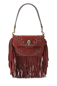 Kurt Geiger London geantă crossbody pentru femei din piele întoarsă OXFORD