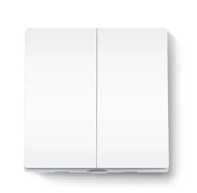 TP-LINK TAPO S220 intrerupator inteligent dublu (NECESITA HUB TAPO), Wireless: 868 MHz, incarcare maxima: 600 W LED/600W CFL/100