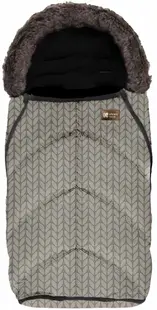 Sac pentru cărucior KikkaBoo - Shiny Nylon, Snow Braids