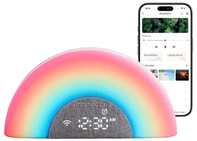 Lampă muzicală cu zgomot alb Momcozy pentru bebeluși - Rainbow WN05