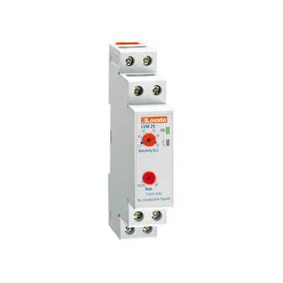 Releu monitorizare nivel, MODULAR VERSION, MULTI-tensiune. EMPTYING OR FILLING FUNCTION. resetare automata, 24…240VAC/DC