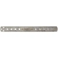 Rigla calibru pentru masurare rulmenți și distante intre elemente. 357.5mm, 30.8mm, 129g