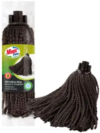 Mop de podea din microfibră Magic Clean - Premium, Black Power