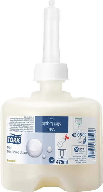 Săpun lichid de mâini Tork - Mild Mini Liquid Soap, S2, 8 x 475 ml