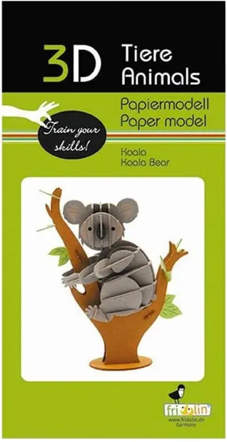 Model 3D din carton pentru asamblare Fridolin - Koala