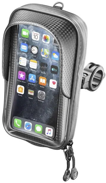 Suport pentru motocicletă Interphone - MasterPro, 6.7'', negru