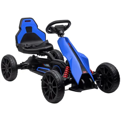 Homcom Kart Copii 3–8 Ani – Pedale, Scaun Reglabil & Roti EVA