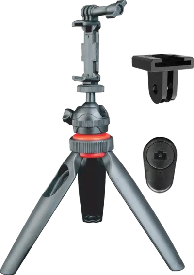 Mini trepied cu Bluetooth pentru Camera/Smartphone/GoPro - Default Title