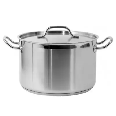 Oala cu capac din inox Yato YG-00024, 11.1 L, 28 x 18 cm (Argintiu)