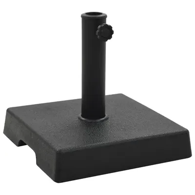 Gossi suport umbrela de soare, negru, 8 kg, polirasina, patrat