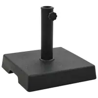 Gossi suport umbrela de soare, negru, 8 kg, polirasina, patrat