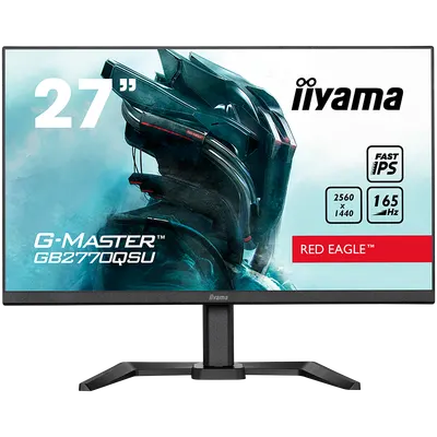 27" ETE Fast IPS Gaming, G-Master Red Eagle, FreeSync PremiumPro, 2560x1440@165Hz, 400cd/m², 1000:1, HDMI, DisplayPort, 0,5ms (G