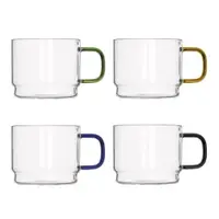 Căni 4 buc. din sticlă 350 ml Bridge – Brandani