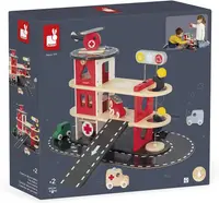Set de joacă din lemn Small Foot - Stație de pompieri