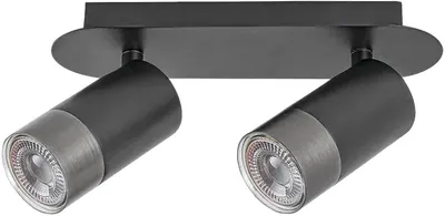 Aplică dublă Rabalux - Zircon 5070, IP20, G10, 2 x 5W, negru mat