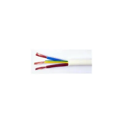 Cablu electric flexibil cupru MYYM 3x1.5 mmp alb H05VV-F