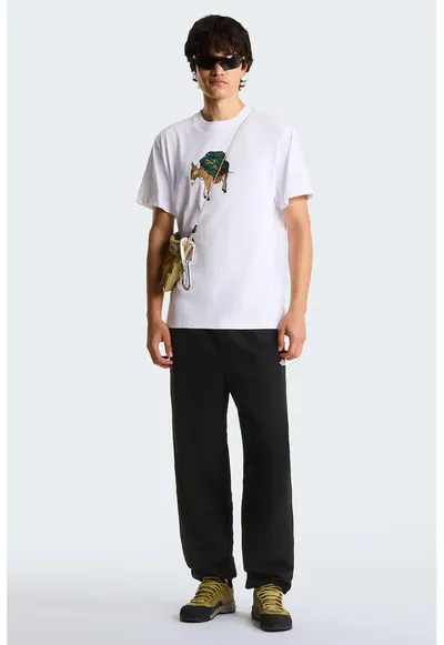 Tricou relaxed fit Donkey - Maro deschis/Verde englez/Alb optic