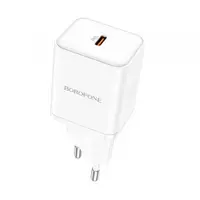 Incarcator Retea Borofone BN6 Field, 20W, 3A, 1 x USB-C, Alb
