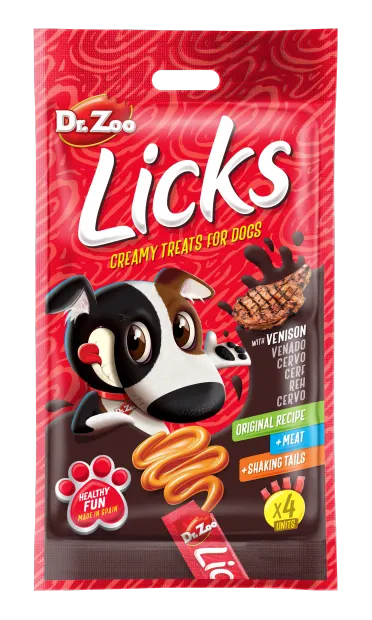 Dr Zoo Licks, recompense caini, Vanat, 4x15 g