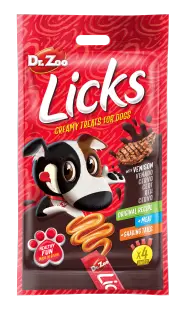 Dr Zoo Licks, recompense caini, Vanat, 4x15 g