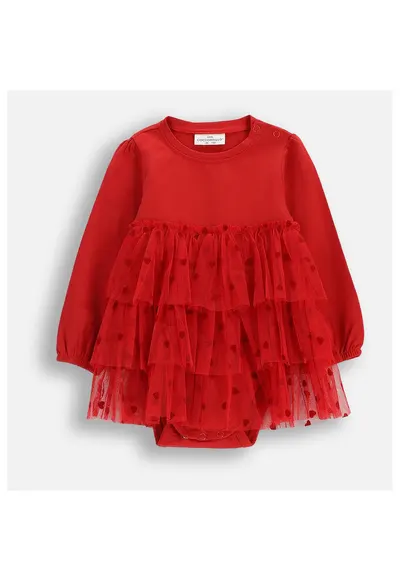 Rochie cu aplicatii de tul