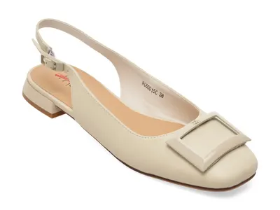 Balerini PASS COLLECTION bej, WC60015, din piele naturala