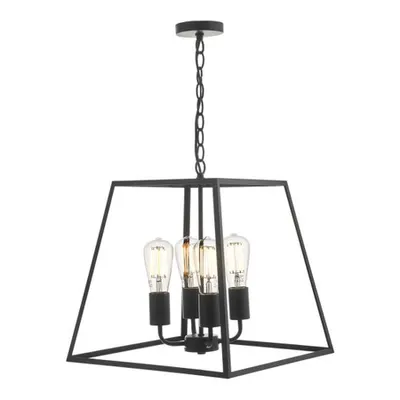Lampa suspendata Academy 4 Light Lantern Black