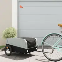 Gossi remorca pentru biciclete, negru si gri, 45 kg, fier