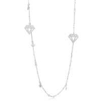 Colier din aur alb cu diamante de 0.66ct