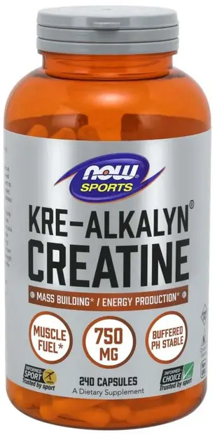 Sports Kre-Alkalyn Creatine, 240 capsule, Now