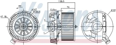 Ventilator habitaclu potrivit RENAULT CLIO III 1.2-2.0 05.05-12.14