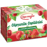 Ceai Clipe Magice cu Capsuni si Merisoare - Capsunile Copilariei 20dz