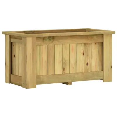 vidaXL Jardinieră înaltă, 100 x 50 x 50 cm, lemn de pin tratat