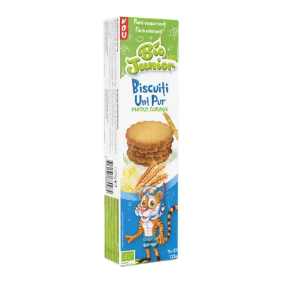 Biscuiti cu unt pur Bio, 125g, Bio Junior