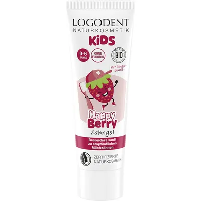 Gel Dentar Bio pentru Copii 0-6 Ani cu Capsuni Happy Berry 75ml