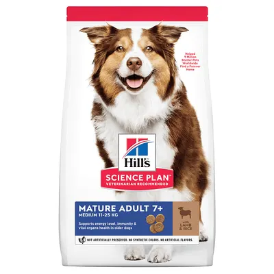 Hill's SP Canine Mature Medium Miel si Orez, 14 Kg