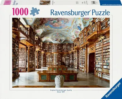 Puzzle Ravensburger din 1000 piese - Biblioteca de la Mănăstirea Sf. Florian, Austria