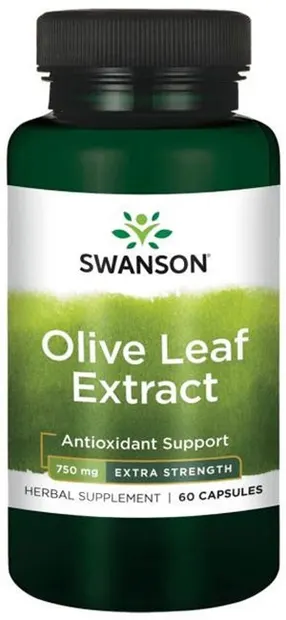 Olive Leaf Extract, 750 mg, 60 capsule, Swanson