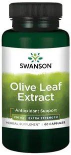 Olive Leaf Extract, 750 mg, 60 capsule, Swanson