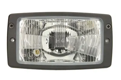 Far stanga dreapta (H4 T4W, manual, main bulb seal, culoare insert: crom platinat) potrivit ZETOR 10000, 6000, 7000, 8000, 9000; AMMANN AV; CASE IH 100, C, CS; DOOSAN DX; FARMER F; FARMTRAC 500, 600