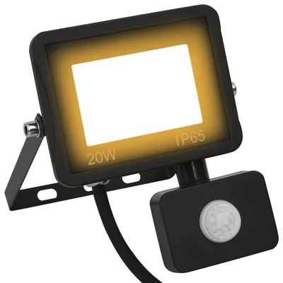 Gossi proiector led cu senzor, 20 w, alb cald