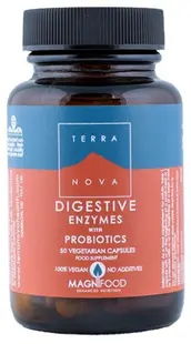 Digestive Enzymes with Probiotics, 50 capsule, Terra Nova